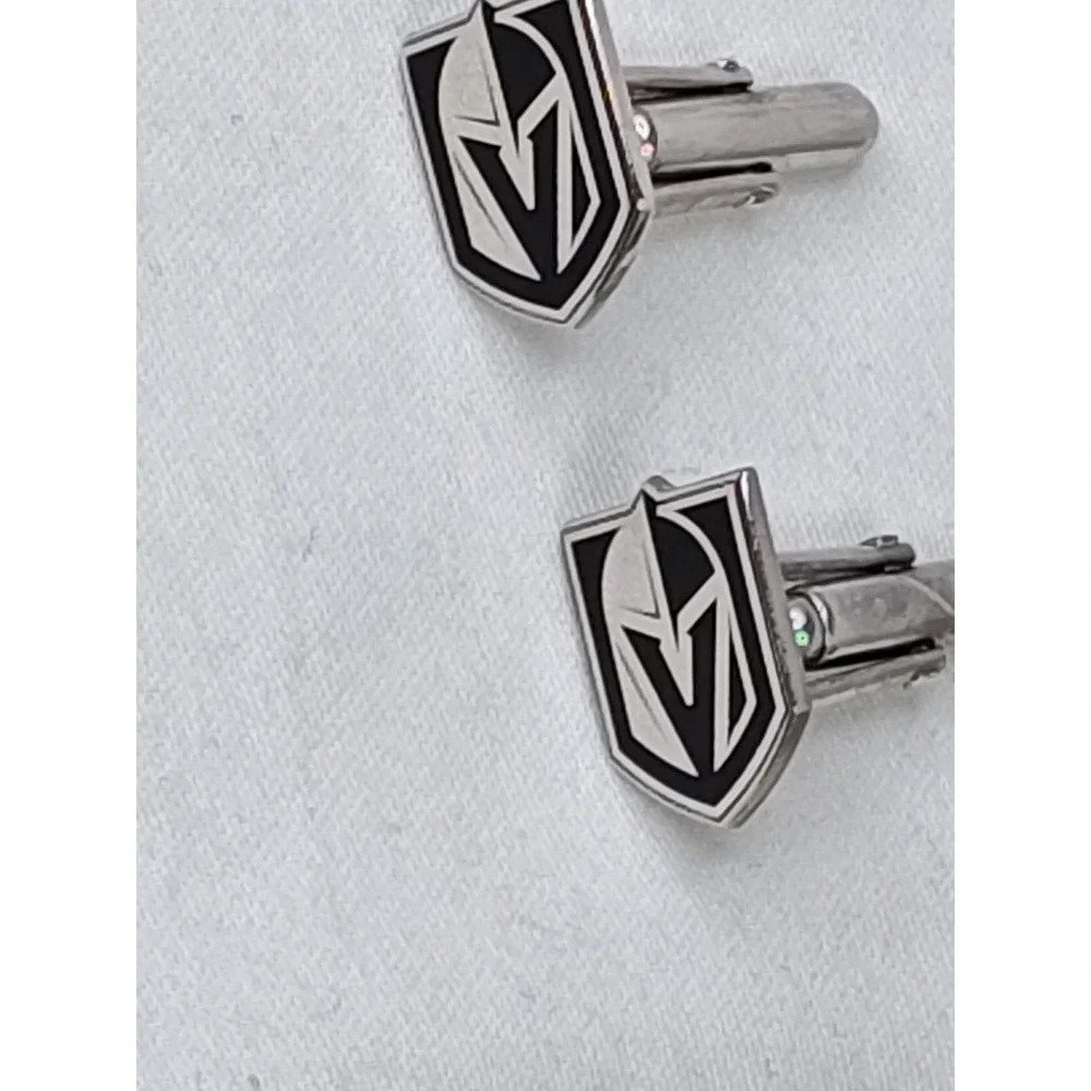 Vegas Golden Knights LogoArt .925 Sterling Silver Cufflinks NHL The Jewelers Box